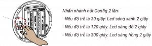 nhấn nhanh nut Config